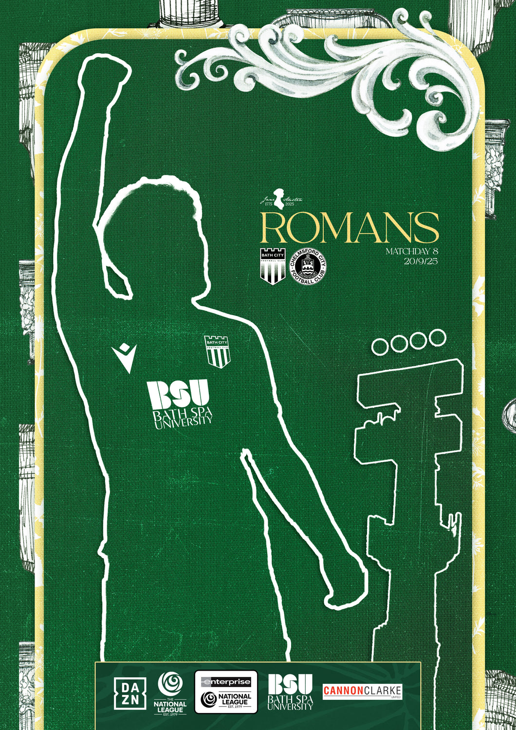 Matchday Programme v Chelmsford City - Saturday 20 September 2025